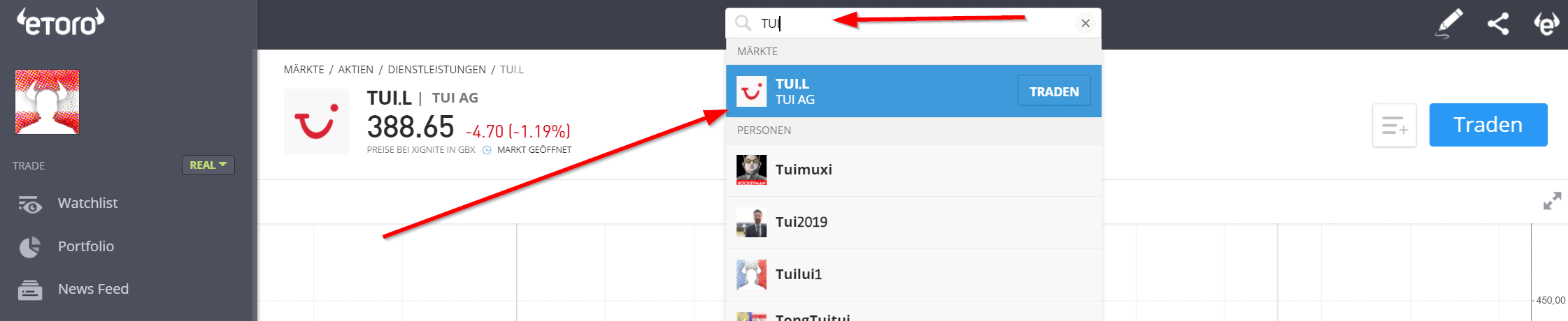 TUI Aktie kaufen