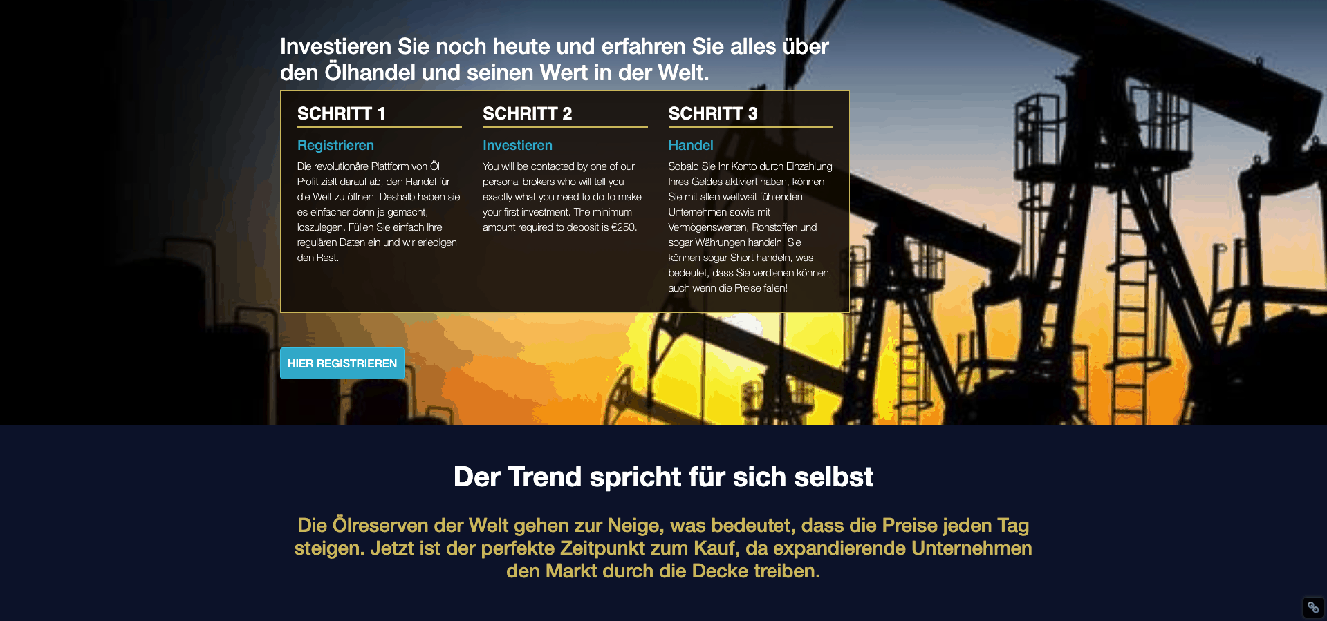 Wie funktioniert oil profit?