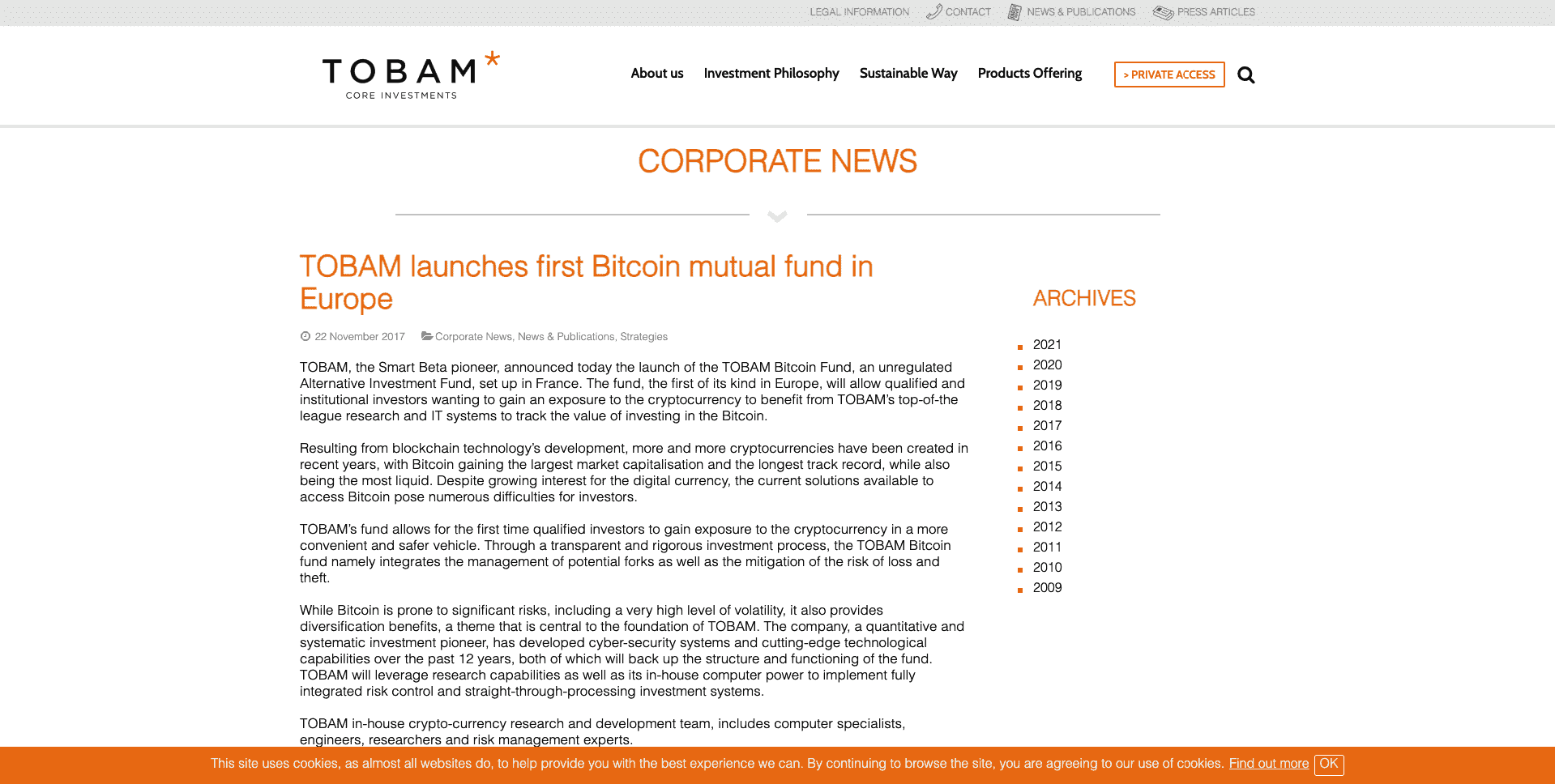 Tobam Bitcoin Fund