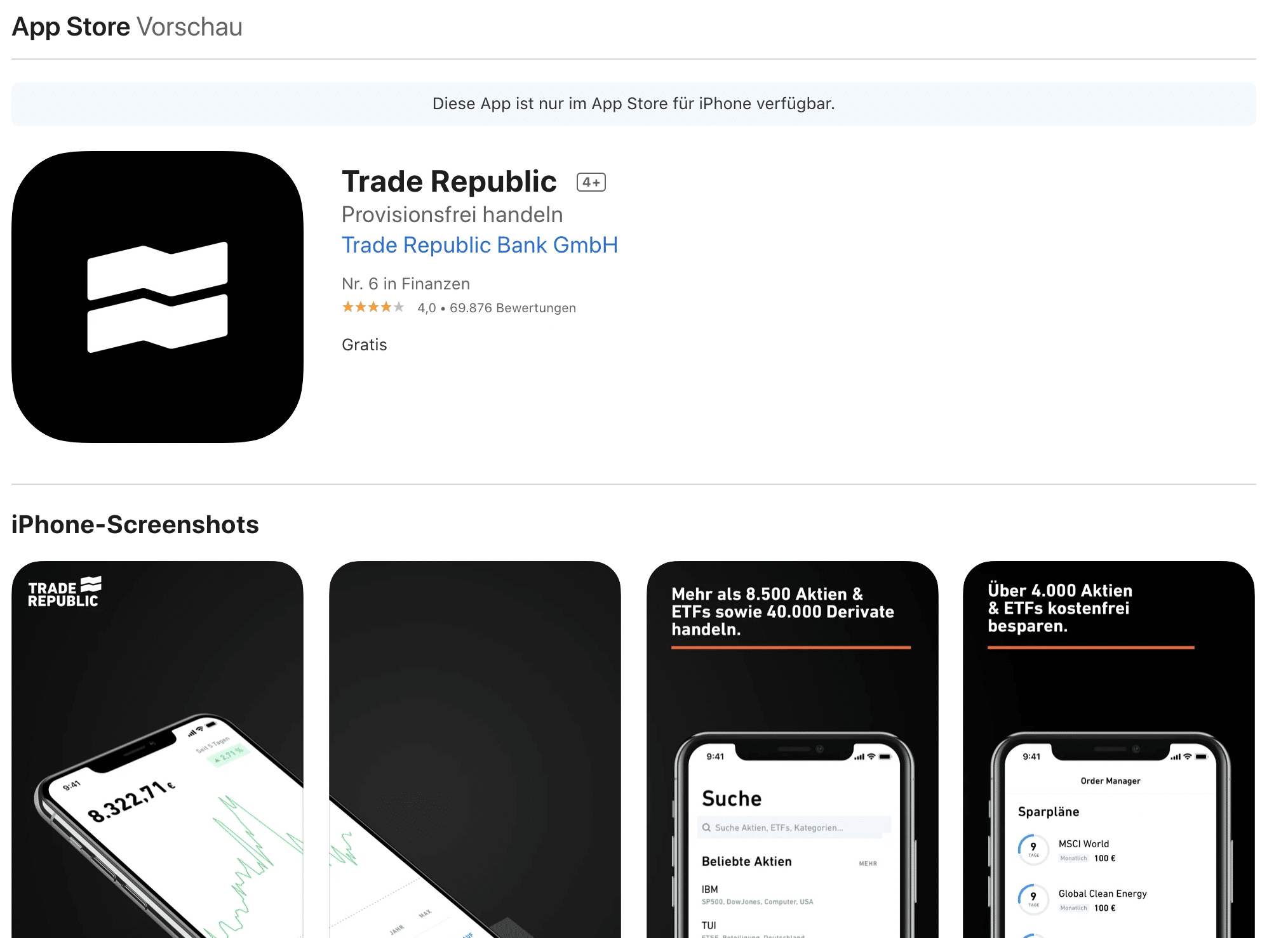 Trade Republic App