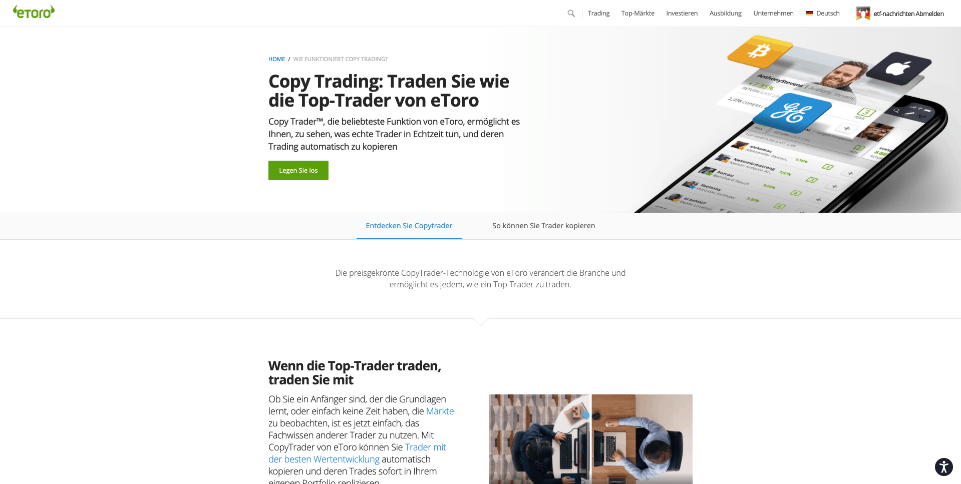 eToro copytrading