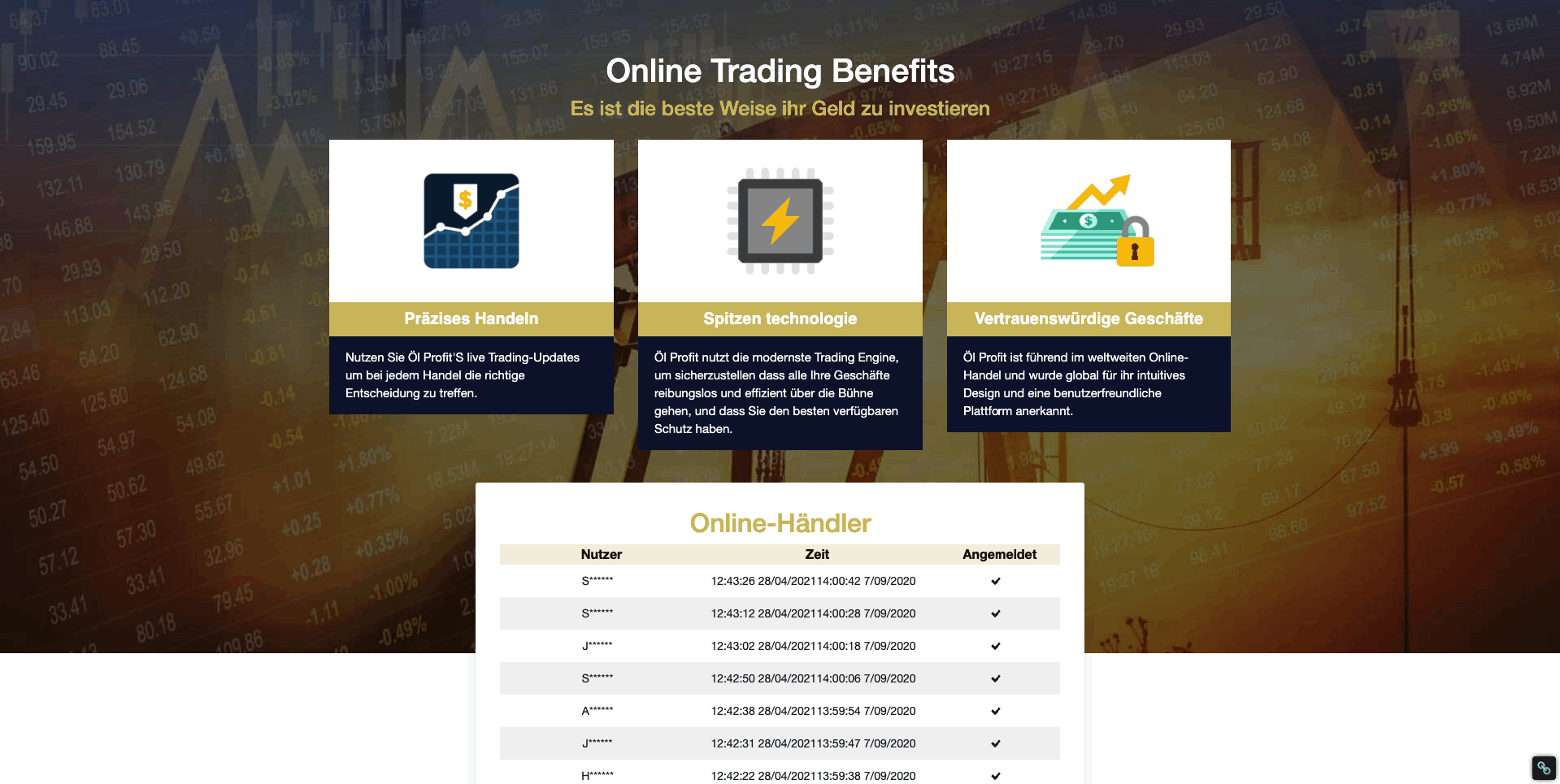 Öl Profit App Test