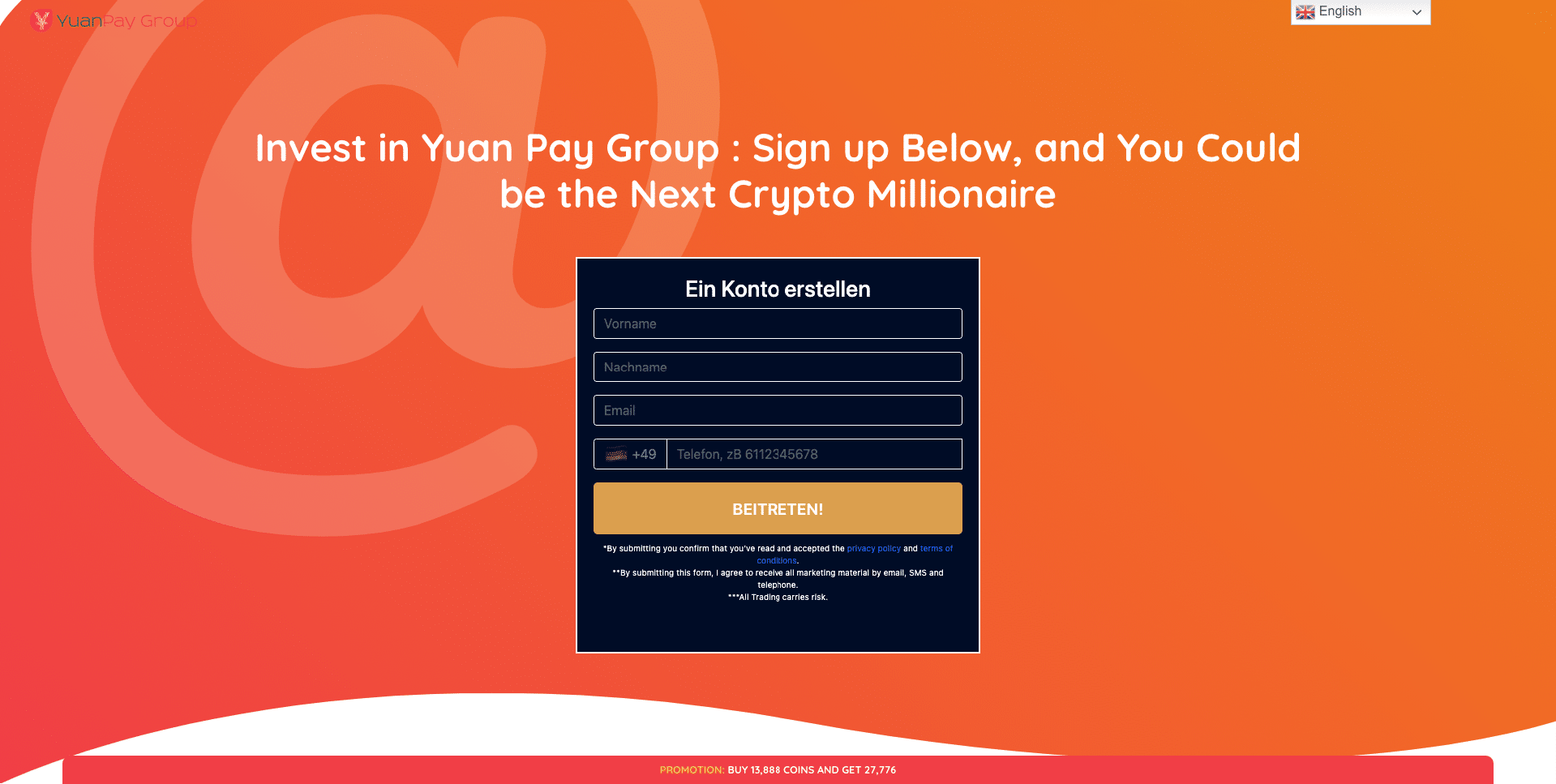 Yuan pay group webseite