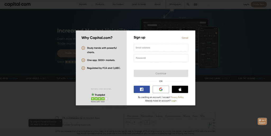 capital.com registrierung