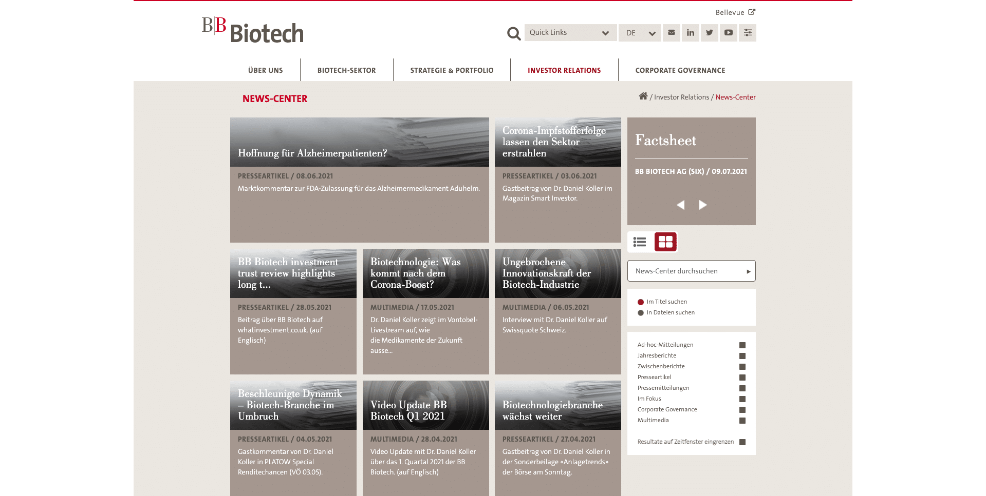 BB Biotech news