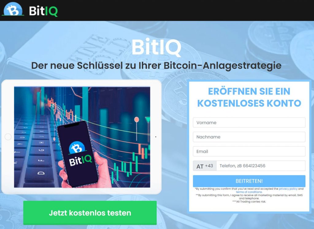 BitIQ Webseite