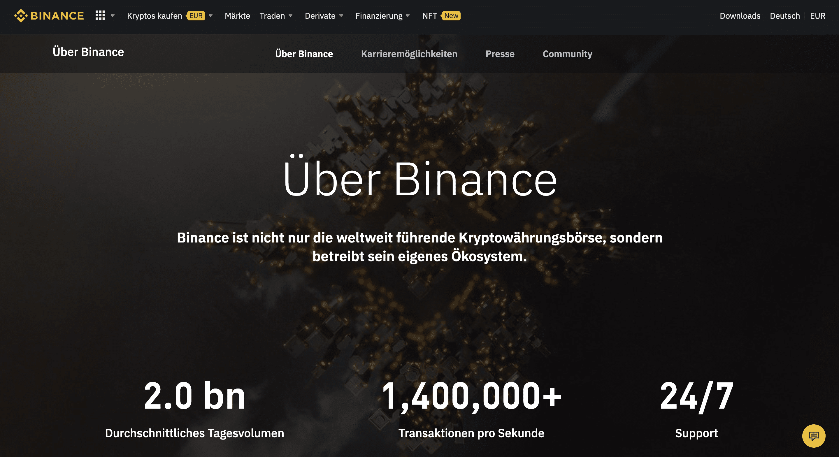 Binance geschichte