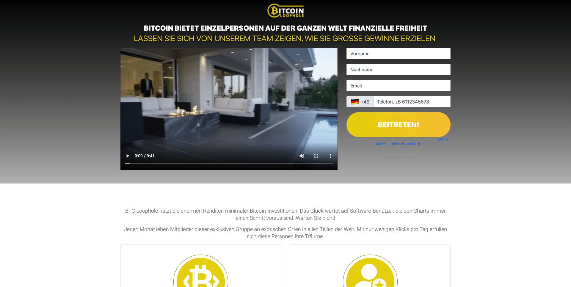 Bitcoin loophole webseite