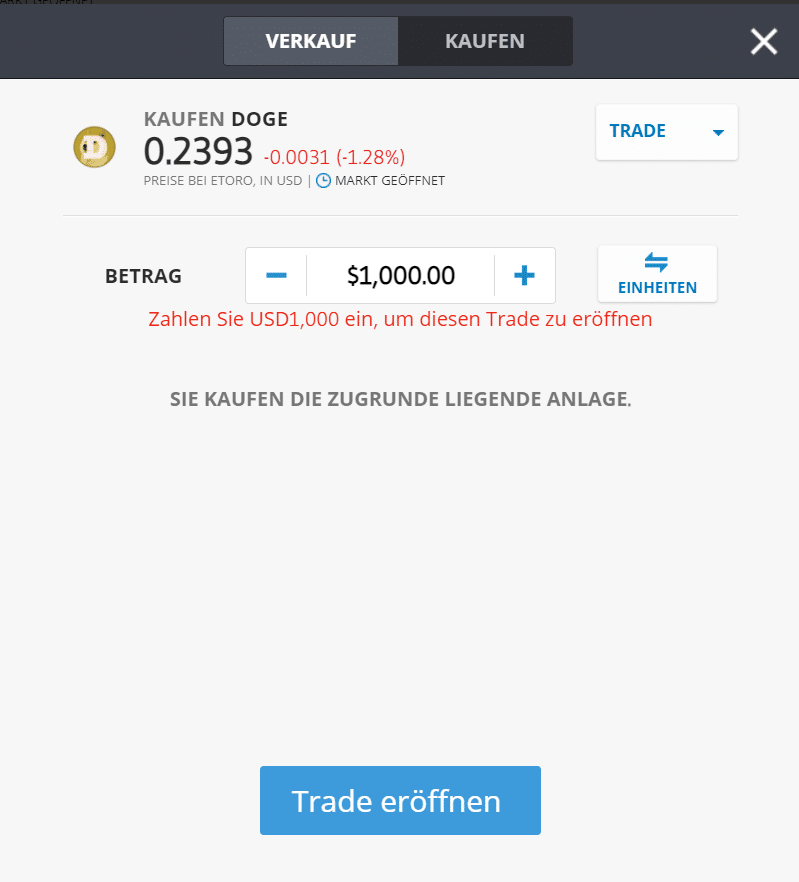 Dogecoin kaufen