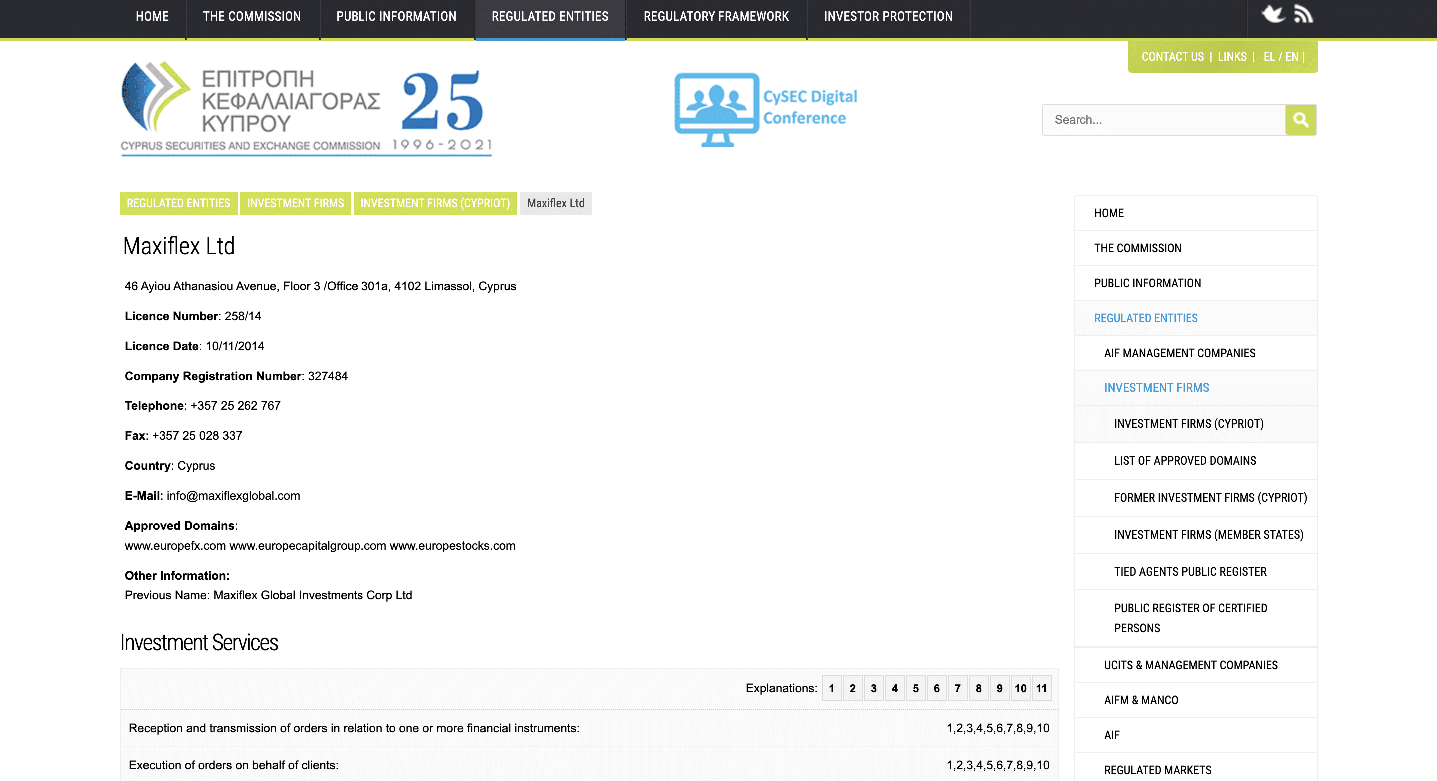 europefx regulierung