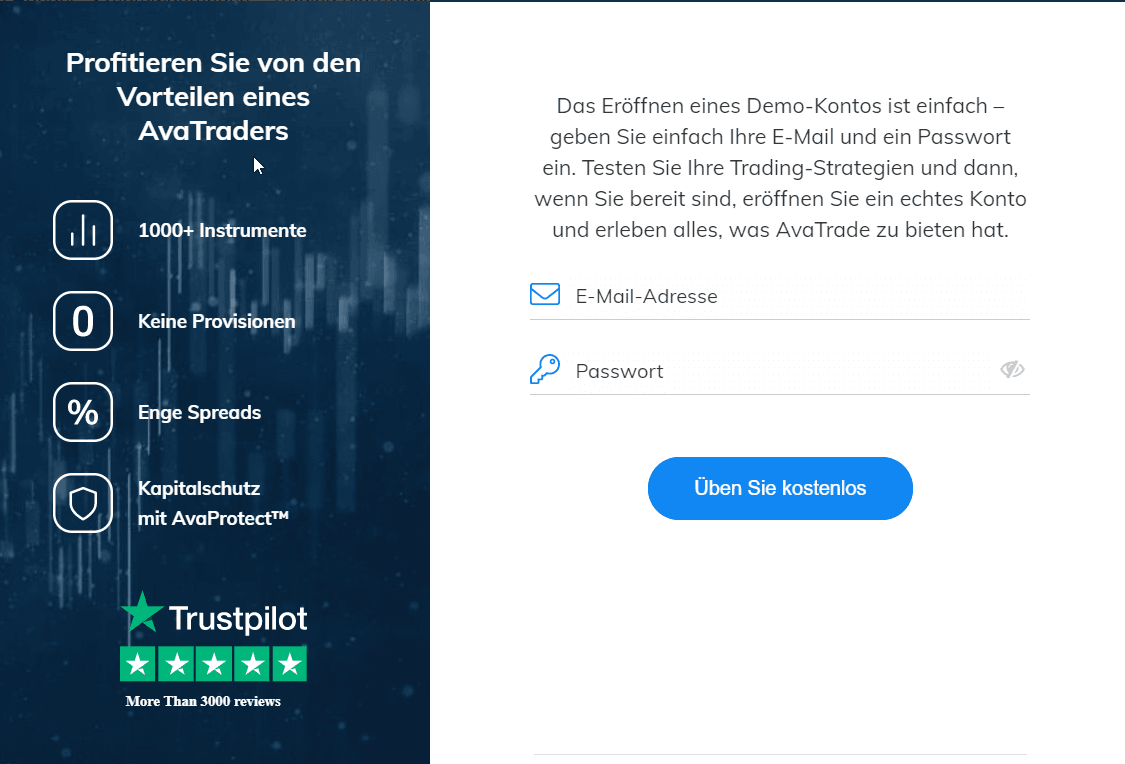 AvaTrade Demokonto