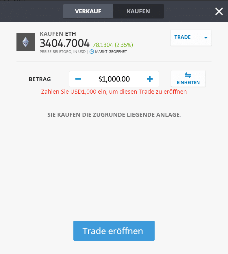 Ethereum kaufen