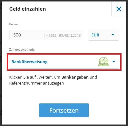 Einzahlung mit Comdirect-Konto um bitcoin zu kaufen