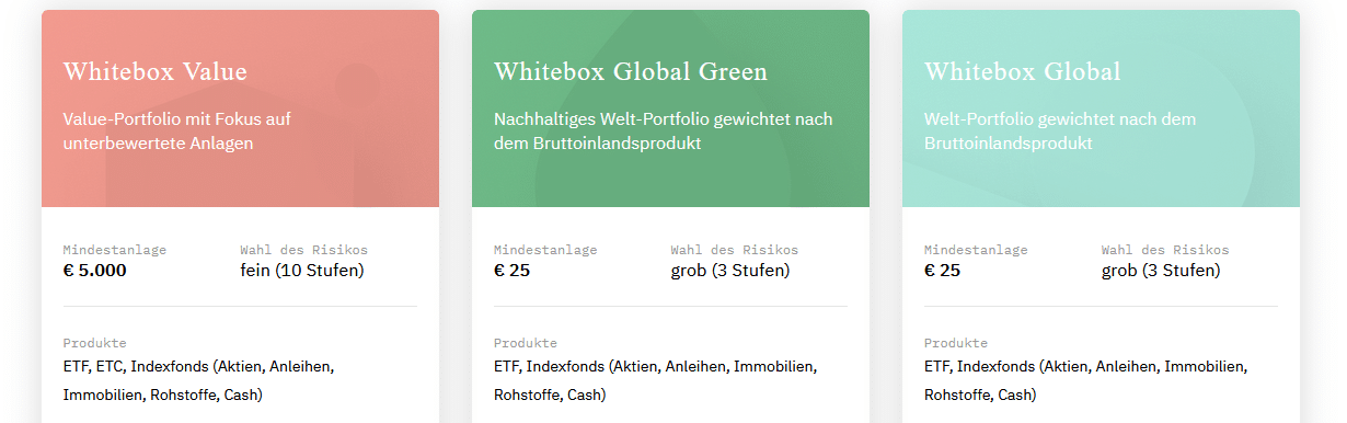 Whitebox Angebot