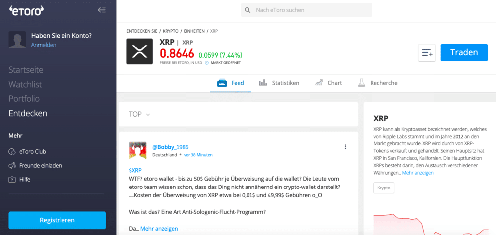 XRP Kaufen eToro