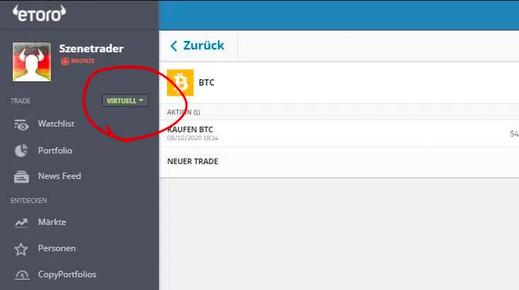 eToro Demokonto