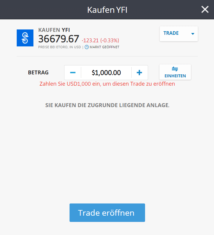 yearn.finance kaufen