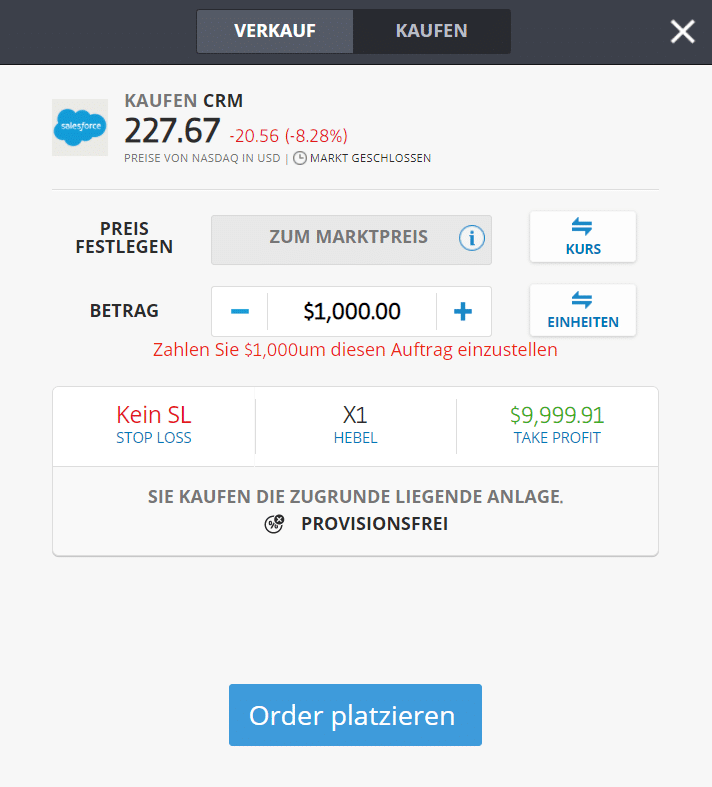 Salesforce Aktie kaufen