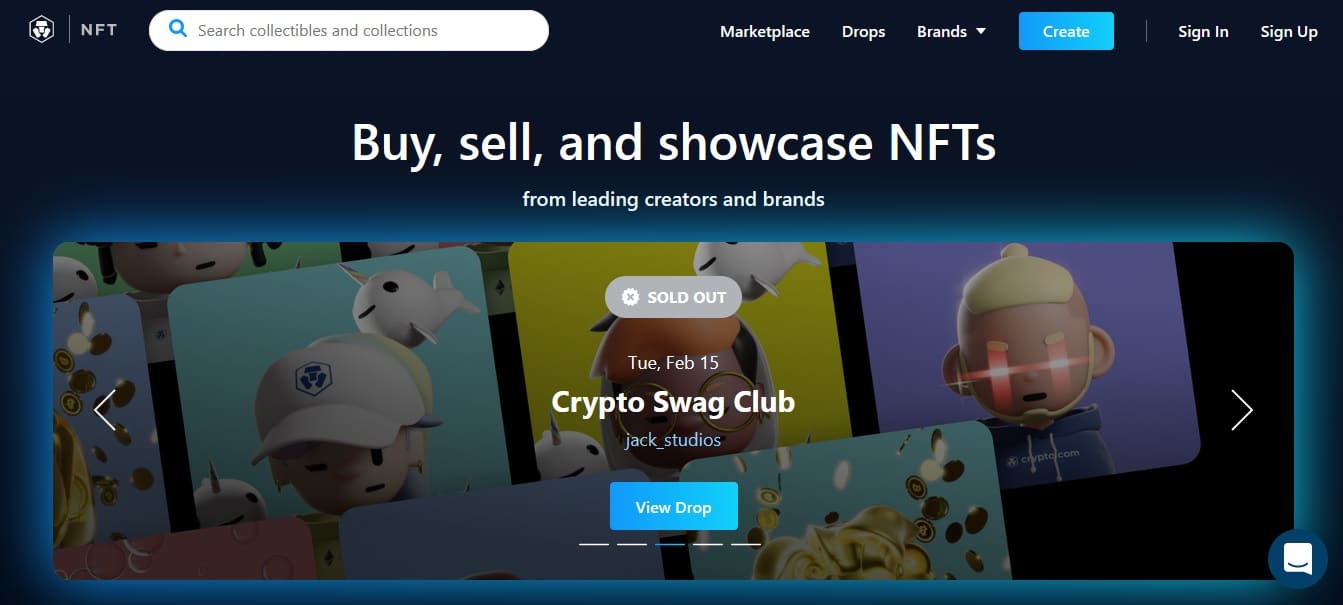 Crypto.com NFT Marktplatz