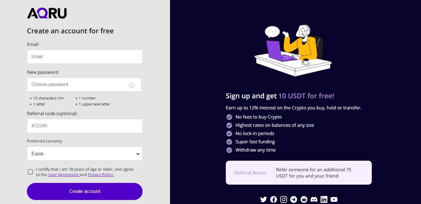 aqru.io account