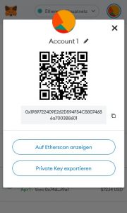 ETH an Metamask senden