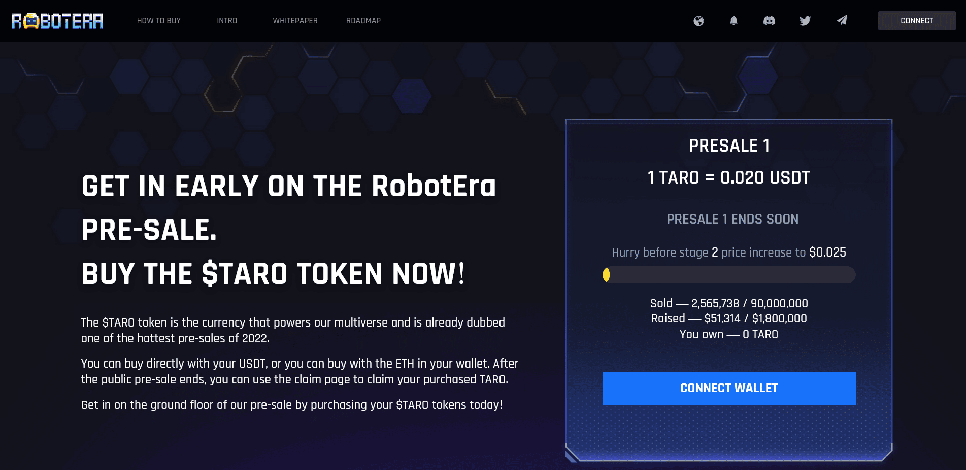 Wallet mit RobotEra Website verbinden