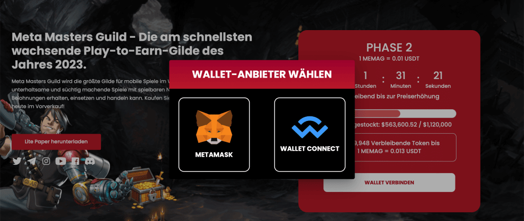 Memag Wallet Anbieter wählen