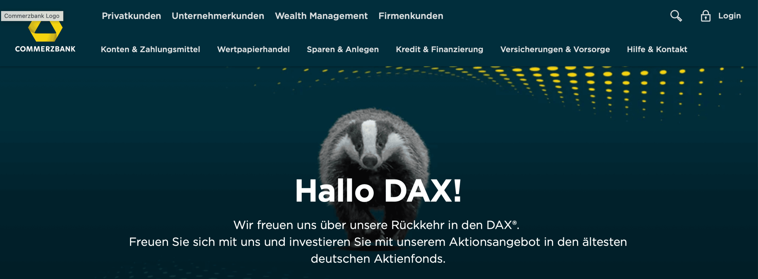 Commerzbank zurück im DAX