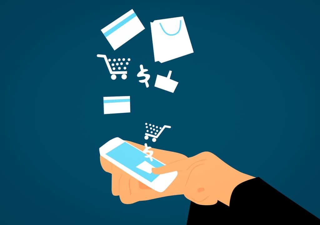 Online Einkaufen mit dem Handy