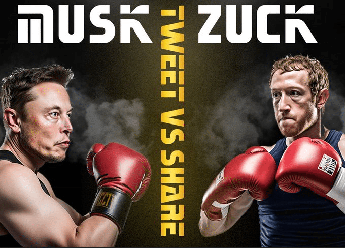 Elon Musk vs. Mark Zuckerberg im sensationellen Boxkampf laesst MuskvsZuck pumpen